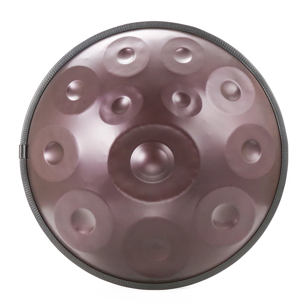 432Hz Steel Handpan Drum,D Minor,Kurd 9/10/12Notes,Comes with A Handpan Stand,Handan Backpack,Two Mallets And A Cleaning Cloth