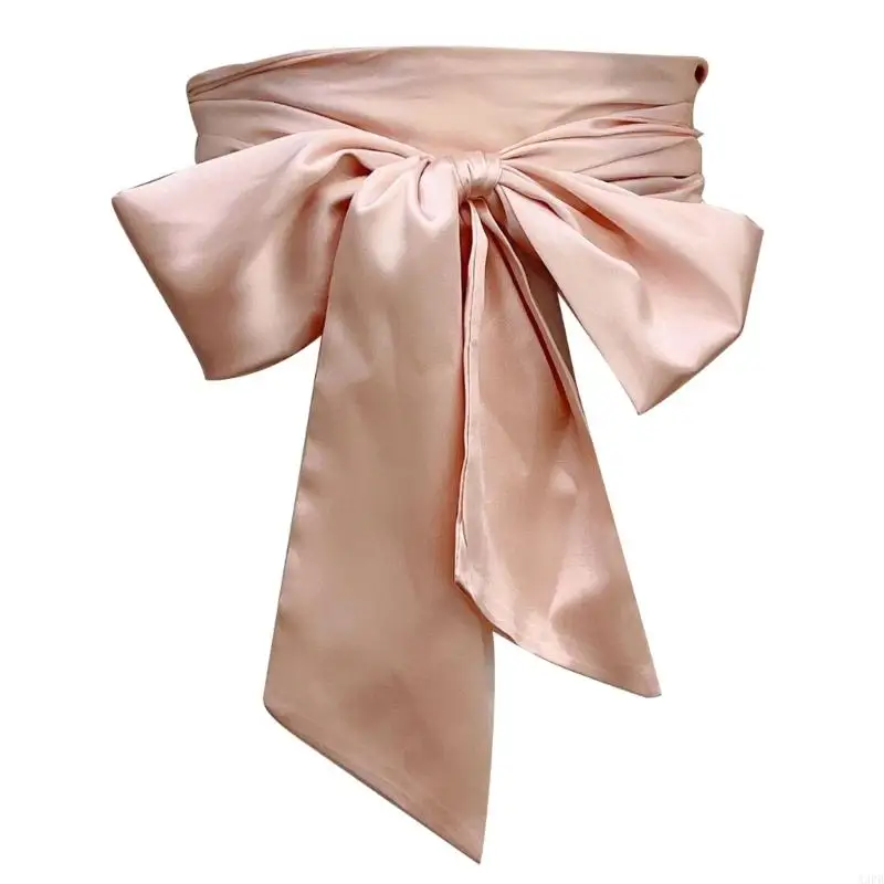 A3PB modieuze kledingriem decoratieve bowknot sjerp voor bruiloften en speciaal evenement