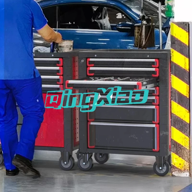 7 Drawers 250pcs Complete Tool Cabinet Trolley Auto Repair Garage Factory Maintenance Hardwares Workshop Industrial Tool Storage