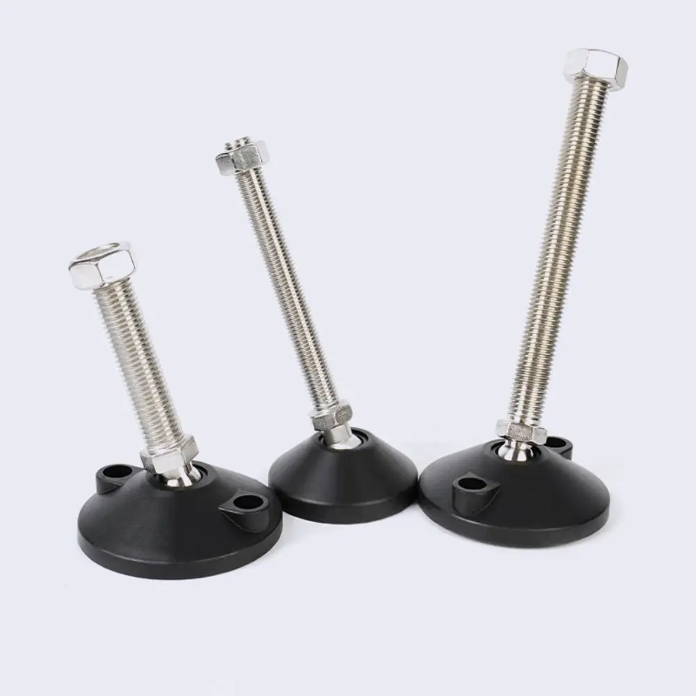 1Pcs M8 M10 M12 Adjustable Leveling Feet Swivel Base 304 Stainless Steel Screw Universal Adjustment Feet Articulating Legs