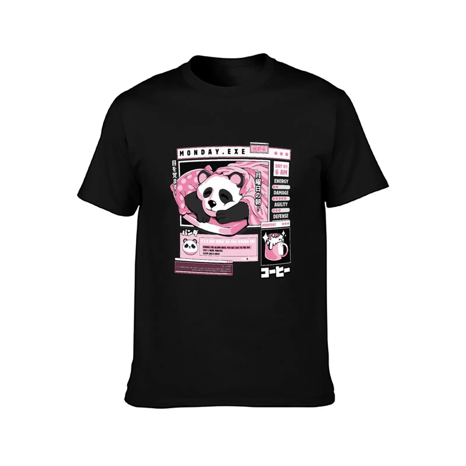 Monday.exe T-Shirt Large Size Casual Tee Shirt T-Shirt