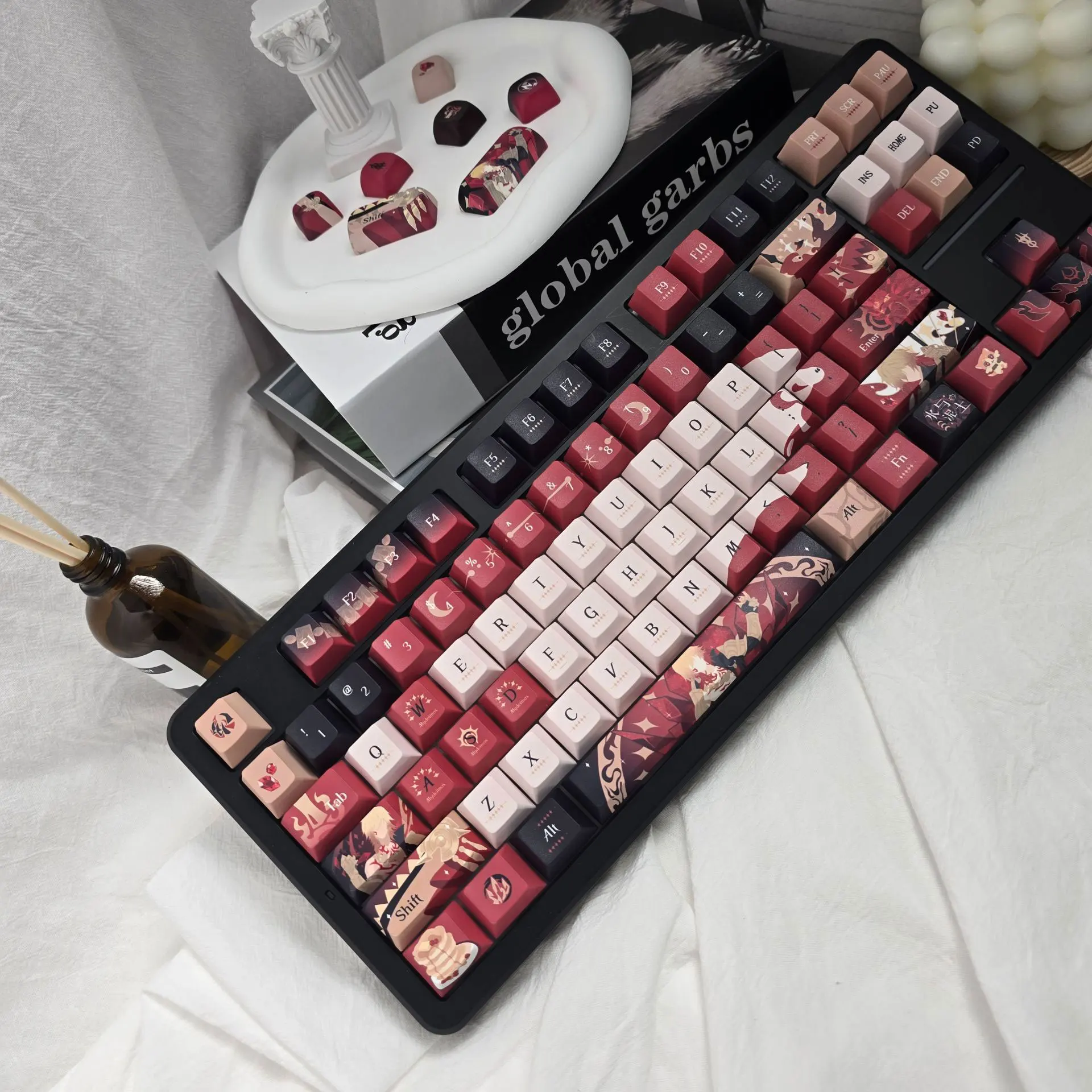 Custom Honkai Star Rail Keycaps Mydei Anime Game 120 Keys PBT Dye Sub Cherry MX for Mechanical Keyboard Gift