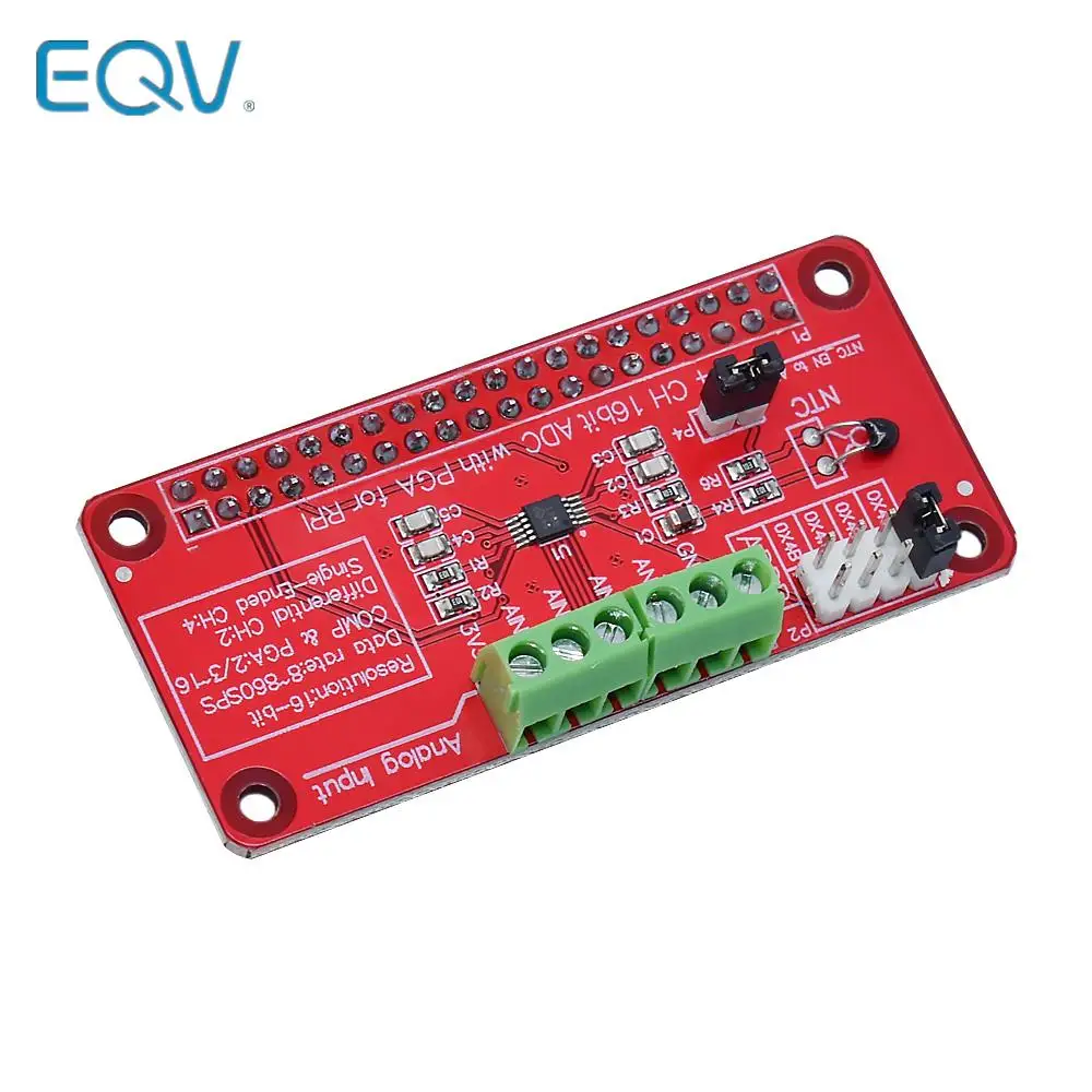 official 3.3V ADS1115 ADC Module for Raspberry Pi 3/2 / B + / I2C RPI ADS1115 ADC Analog to Digital Converter for arduino