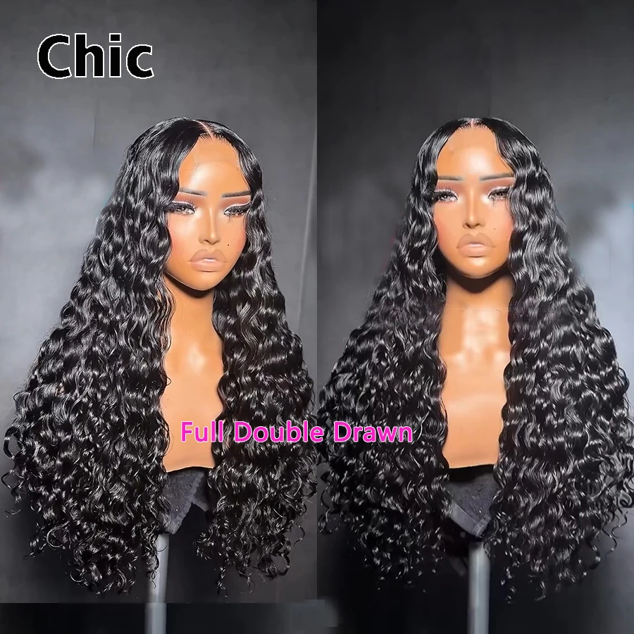 Gd Chic Wigs Deep Wave Human Hair 13x4 13x6 HD Lace Front Wig 250% Density Glueless Real HD Lace Wig Ultra Thin 0.1mm Preplucked