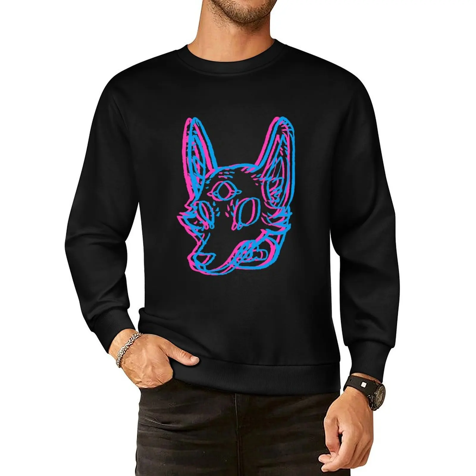 

3D Space Coyote Pullover Hoodie mens clothes autumn hooded sweatshirts