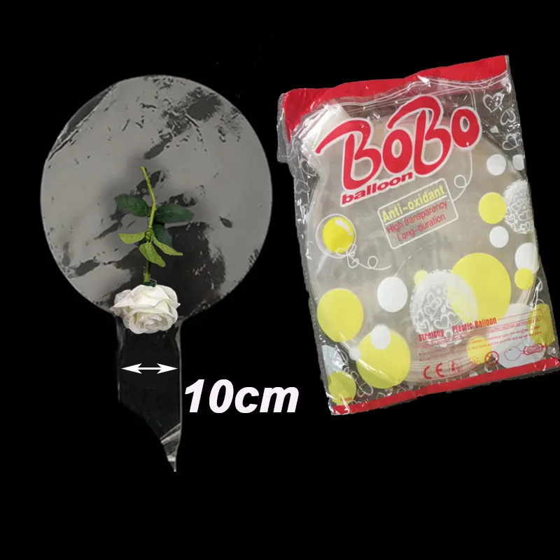 

50PCS 24inch Wide Neck BOBO Ballons Bouquet transparent bubbles Ball For Wedding Engagement Decor Birthday Party Supplies