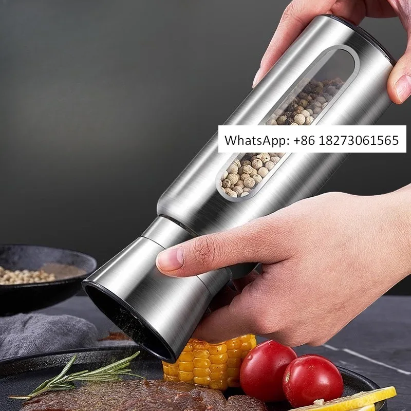 

Stainless steel pepper grinder, kitchen seasoning, sea salt, black pepper granules, Sichuan pepper grinder bottle