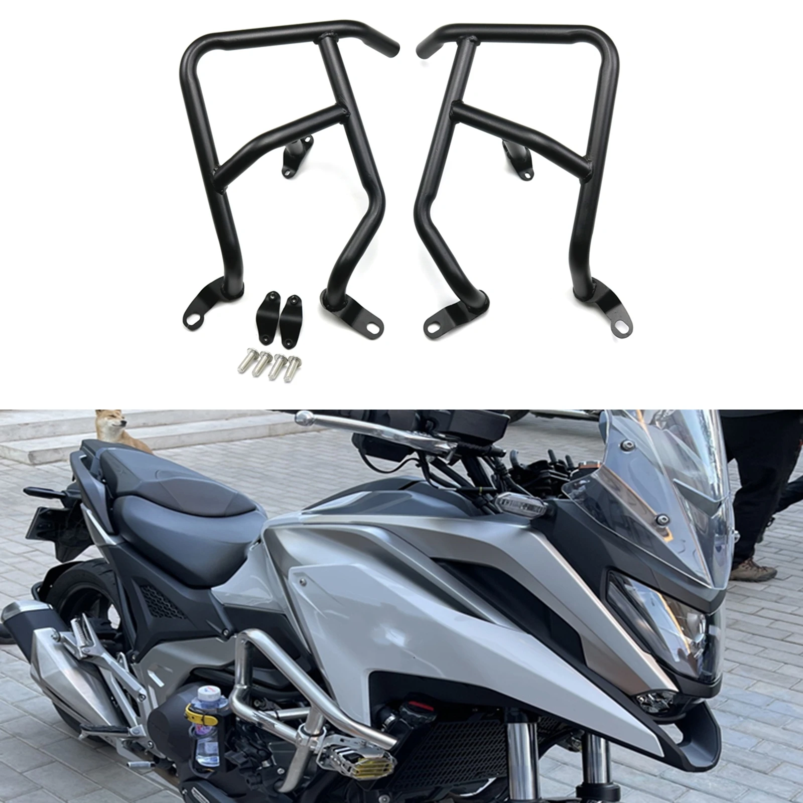 

Motorcycle Engine Guard Crash Bar Protector For Honda NC750X 2021 2022 2023