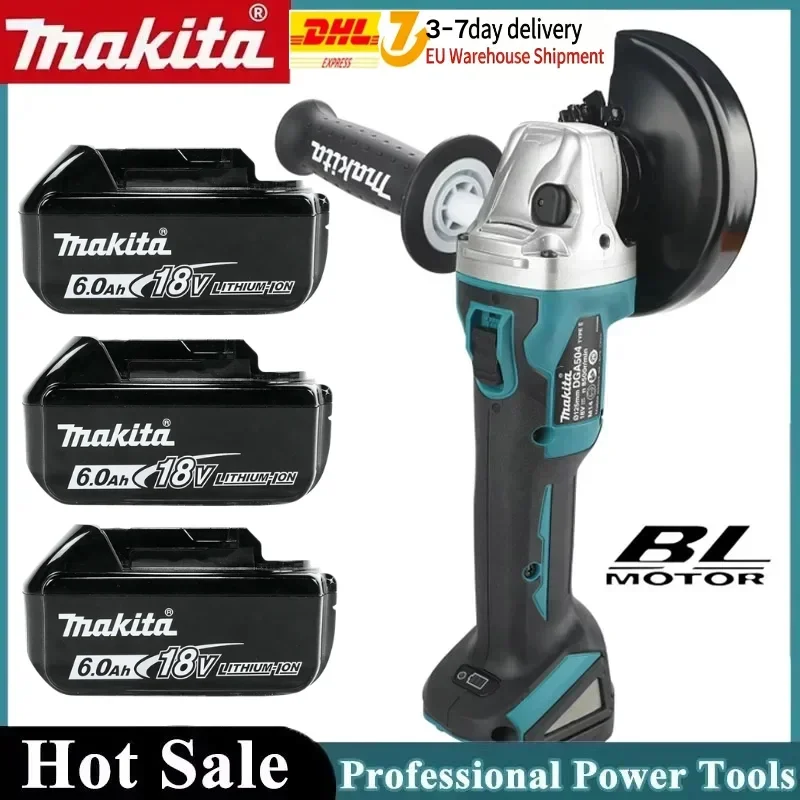 Makita - Batteria per Utensili Elettrici 100% Originale 6.0Ah 18V BL1830 BL1850 BL1840 BL1860 BL1815 Batteria di Ricambio agli Ioni di Litio con LED