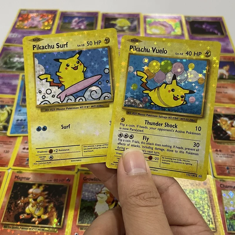 Cartes Flash Pokemon en aluminium, 1ère édition, Charizard Blastoise Venusaur Mewtwo, Collection de jeux PTCG Proxy, 1996