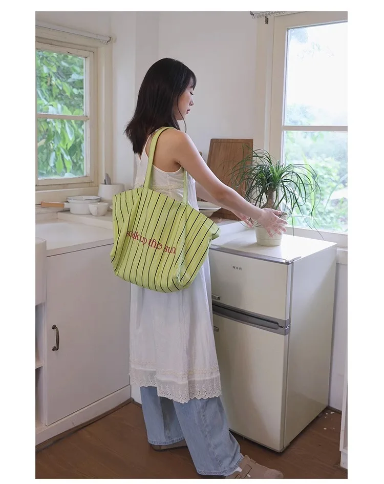 

Женская повседневная дорожная сумка большого размера в винтажную полоску, красочная сумка для пляжного отдыха, модная сумка для отдыха