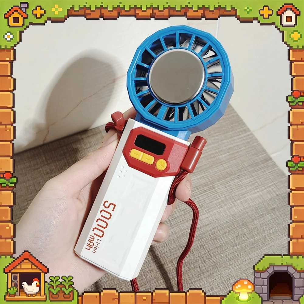 

SOTHING Ice Z 06 Handheld Fan 100th Gear Can Be Adjusted At Will Handheld Small Fan Long Battery Life Of 5000mAh Light Weight