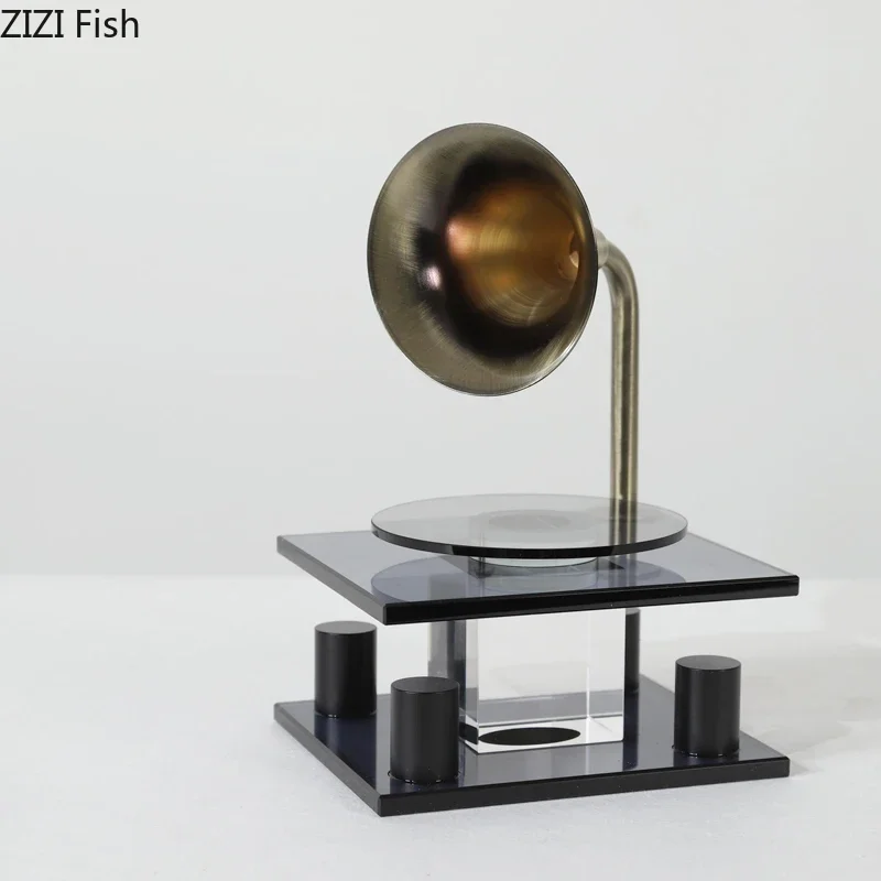 Simulated Jukebox Crystal Ornaments Modern Crafts Desk Decoration Creative Artwork Music Equipment Model Room Aesthetics Decor