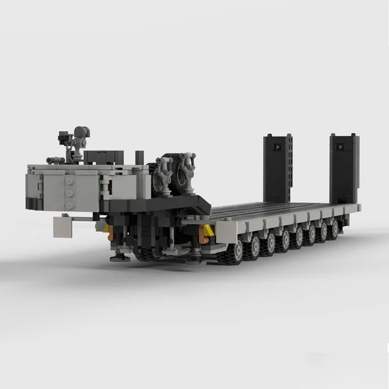 Customed Doll Panther Heavy Duty Transporter MOC LOW LOADER TRAILER Building Blocks Model DIY Assemble Bricks Children Toys