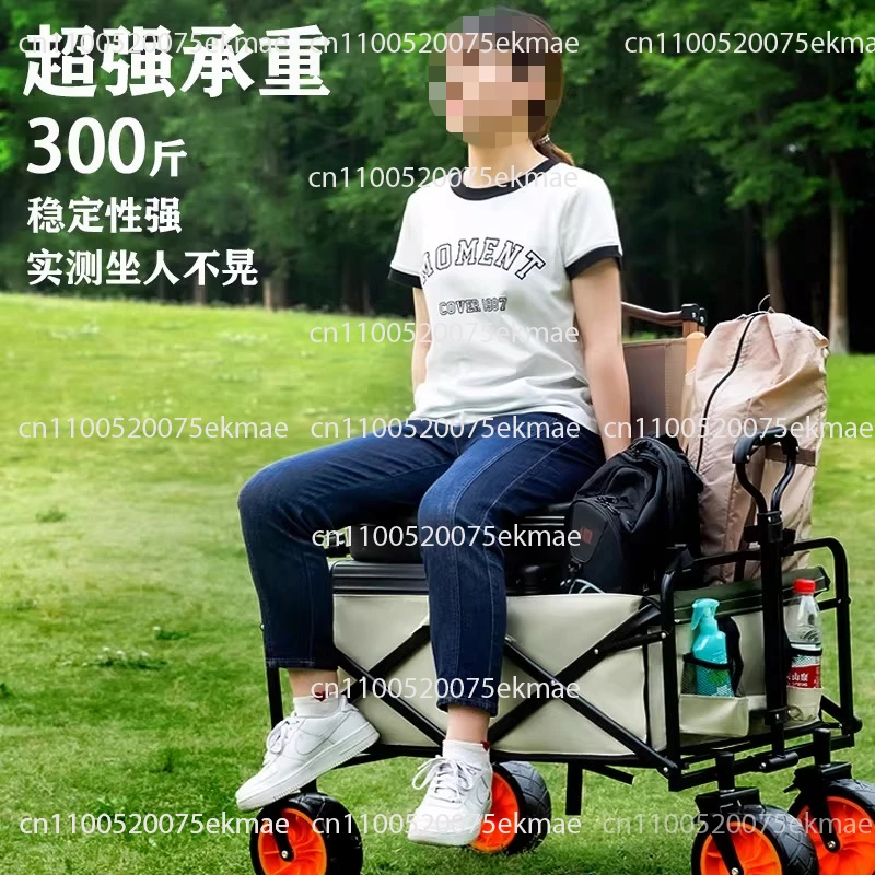 Hand-Pulled Folding Camper Outdoor Trailer Shopping Camping Stall Desktop Trolley