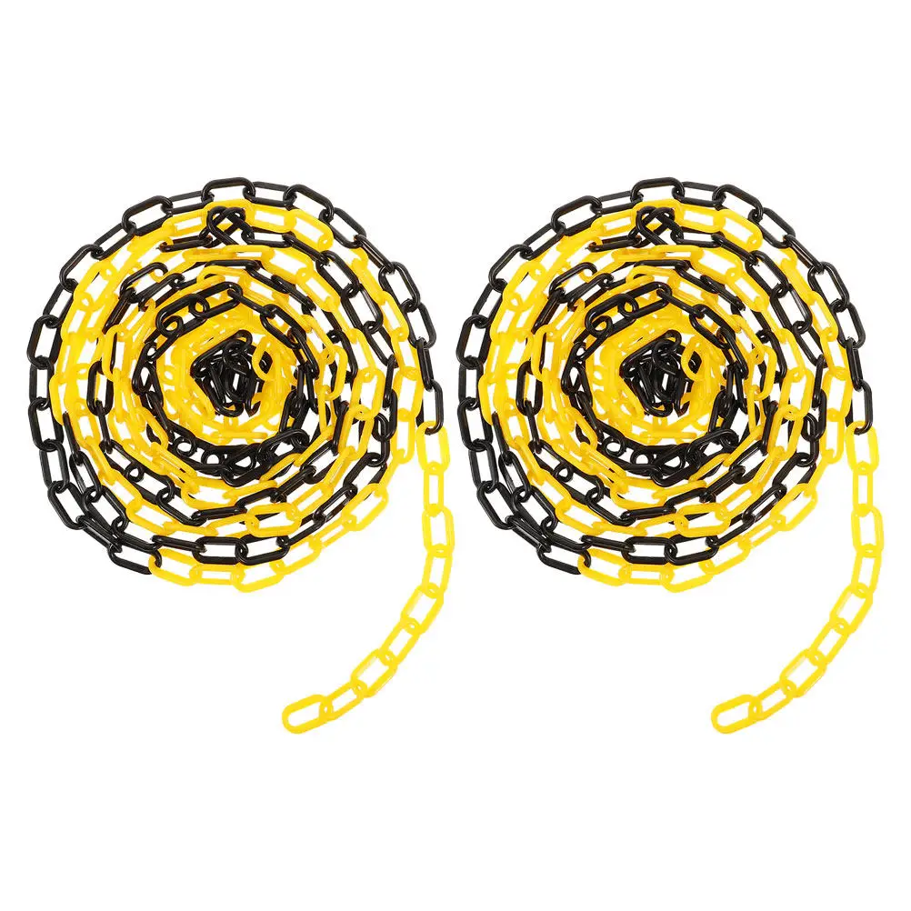 2 pcs Safety Barrier Parking Traffic Chain Plastic Control Crowd Halloween Christmas New Year Construction Site Barrier High