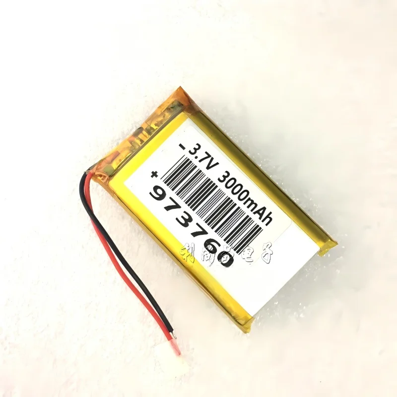 

1-2pcs/lot New 973760 3.7V 3000mAh Polymer lithium battery