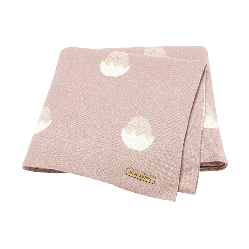 

Baby Blankets Newborn Super Soft Cotton Knitted Stroller Bassinet Swaddle Wrap Breathable 100*80cm Toddler Infant Boy Girl Cover