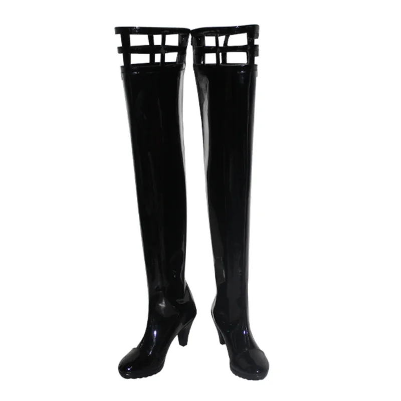 Dropshipping Anime SPY X FAMILY Yor Forger Cosplay Women Over Knee High Shoes Lady Female Black Punk Gothic Boots PA3410