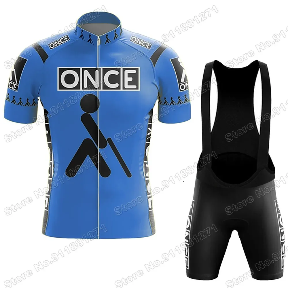 2024 Retro Once Team Cycling Jersey Set Mens Summer Bicycle Clothing Road Bike Shirts Suit Bicycle Bib Shorts MTB Ropa Maillot