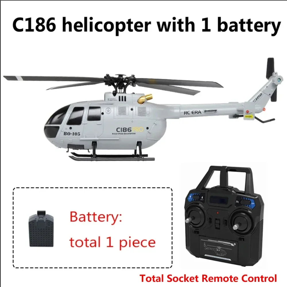 C186 Pro B105 RC Helicopter 2.4G 6G System 4CH Remote Control 6-Axis Sentry Drone RC Quadcopter Helicopter Toy Gift for Boy