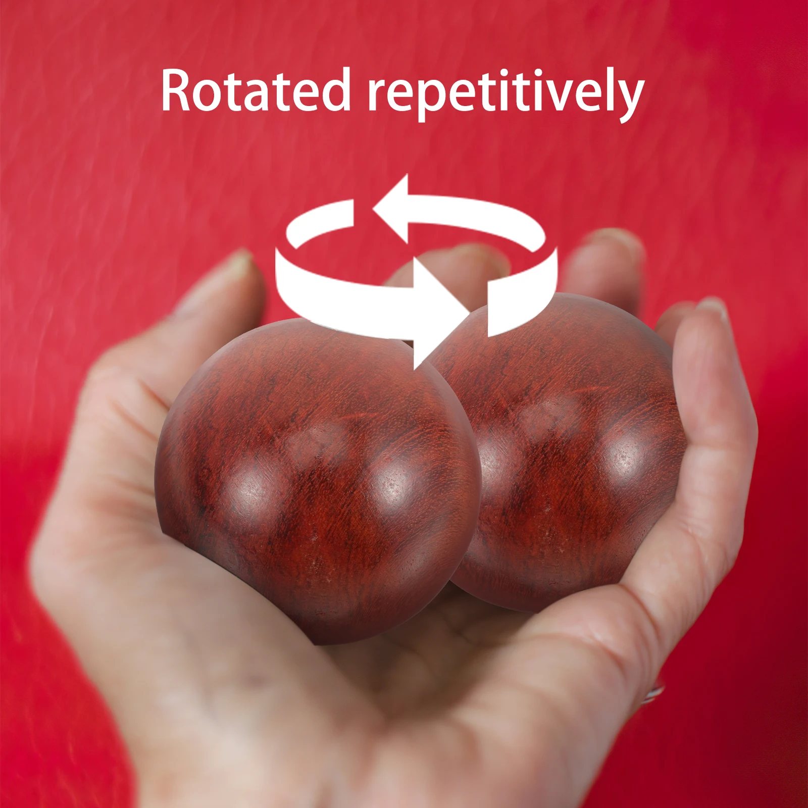 1 مجموعة خشبية تدليك السلس الخشب ممارسة الكرة لتخفيف التوتر العضلات الاسترخاء اليد التدريب أداة تدليك الكرة كرات خشبية