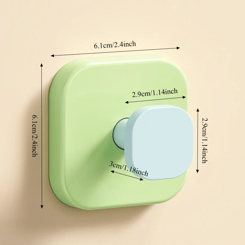7 Suction Cup Hooks Without Punching, Strong Load-Bearing Small Hooks, No Punching Door Hook Suction Cup Clothes Hook