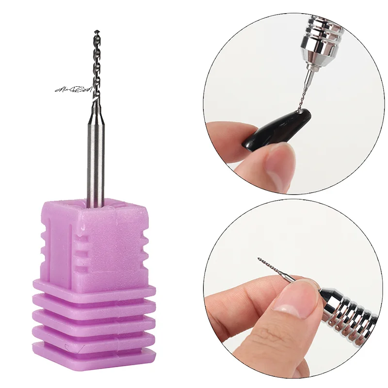 Tungsten Steel Nail Drill Bits Nail Perforation Grinding Head Manicure Tool for Nail Polishing Machine Accessories