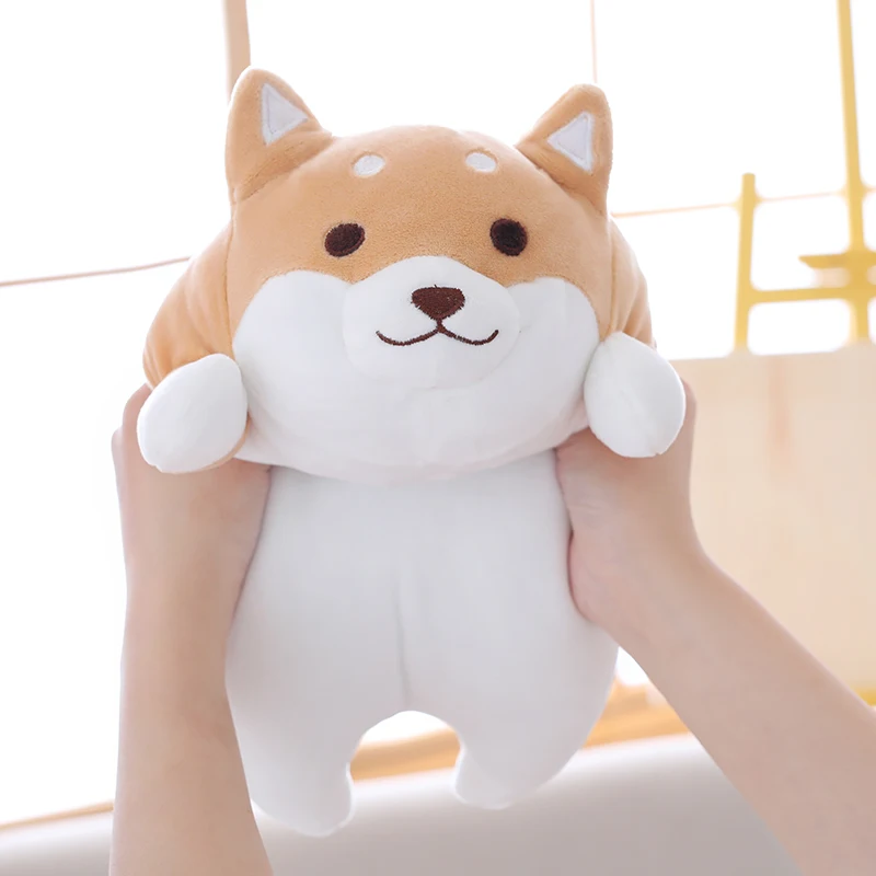 1pc Lovely Fat Shiba Inu & Corgi Dog Plush Toys Stuffed Soft Kawaii Animal Cartoon Pillow Dolls Gift for Kids Baby Children