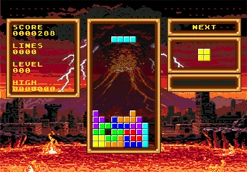 MegaTetris MD 16Bit Game Card Random Case