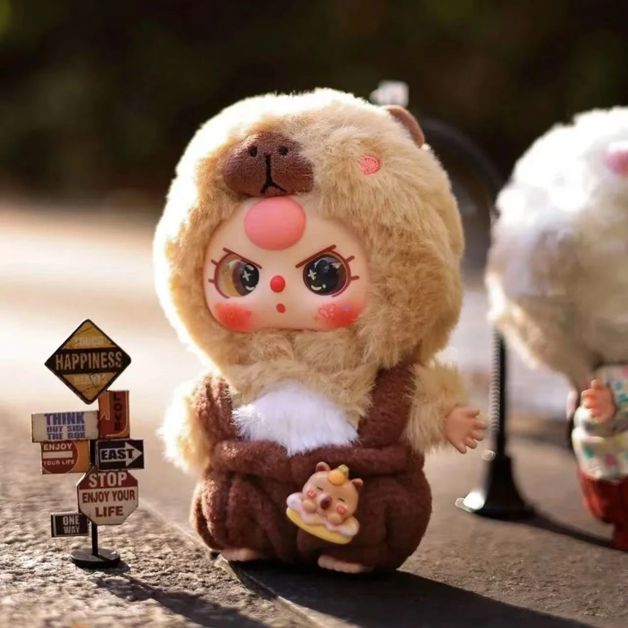 

Кукла кавайная, детская слепая коробка Three Cutie, подвеска в виде виниловой сумки, модная игрушка, украшение, кукла, подарок на день рождения