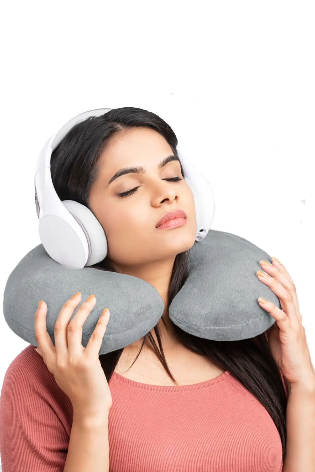 Orthopedic Travel Neck Pillow Washable Flexible Cotton Fabric Business School Trips Waist Neck Pain Preventer 40x40 Cm