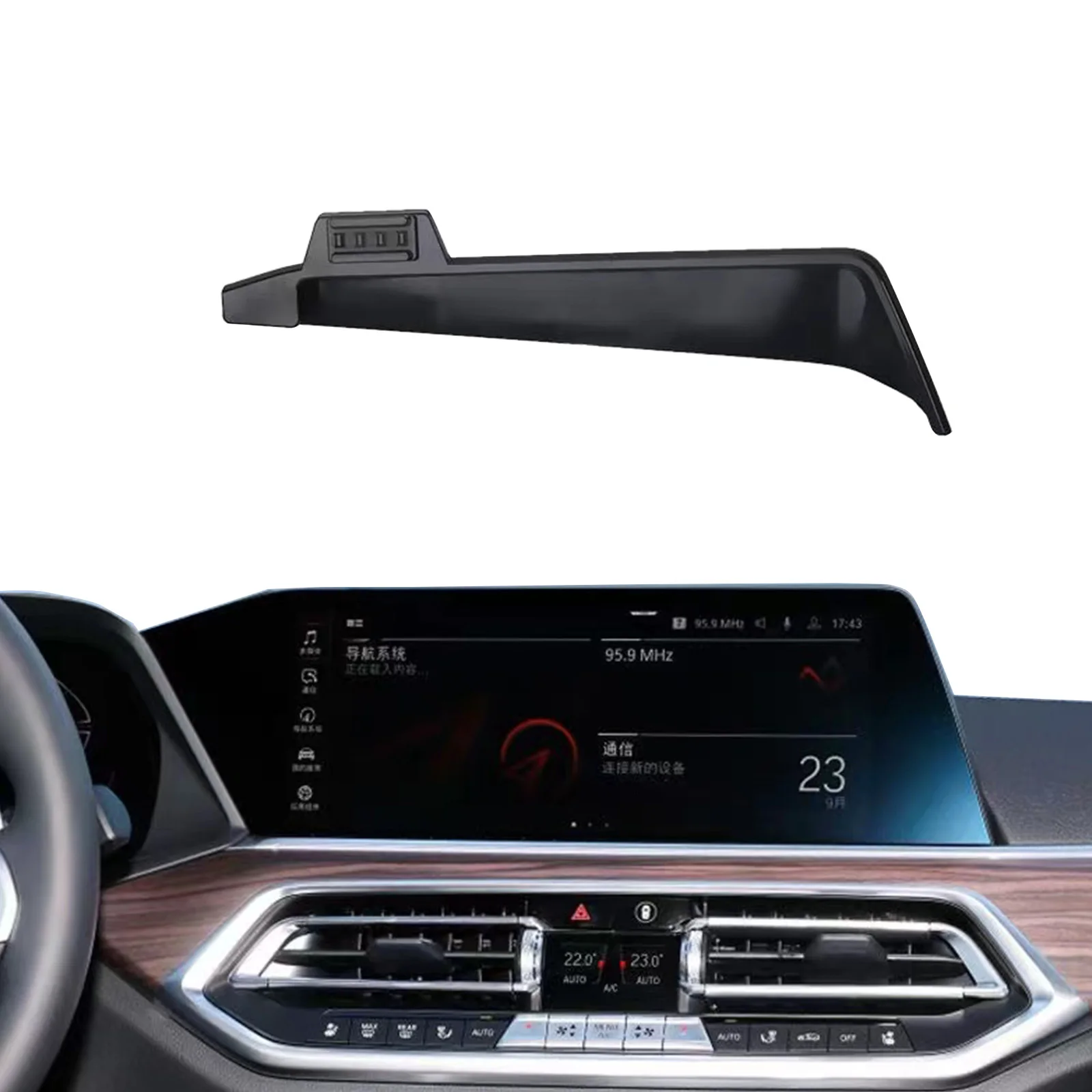 

Car Phone Holder for BMW X5 X6 X7 2019-2022 Screen Navigation Bracket Magnetic Wireless Charging Rack