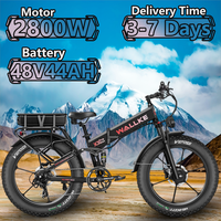 WALLKE X3 Pro Max Folding Electric Bike 2800W 48V44AH Samsung Battery Adult Electric Bicycle Hydraulic Brake 26-inch Tire Ebike