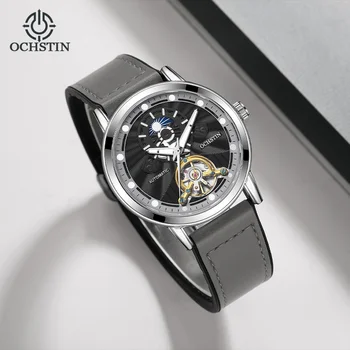ओचस्टिन हॉट पुरुषों की फ्लाइंग टूरबिलन स्केलेटन मैकेनिकल मूवमेंट घड़ियाँ पुरुषों के लिए लेदर-रैप्ड रबर स्ट्रैप मैग्नेटिक बकल घड़ी 8 best sales ओचस्टिन घड़ियाँ - №8