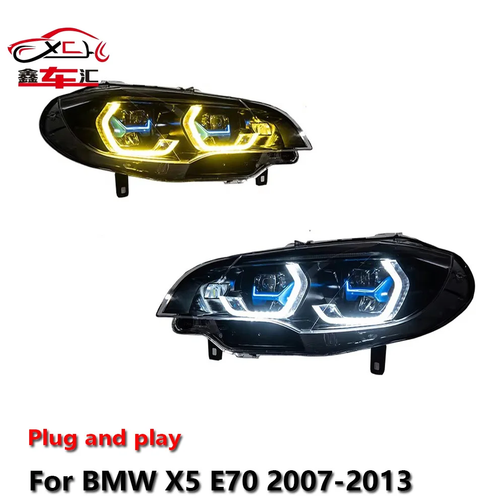 

Car LED Headlight Assemblies Auto lighting For BMW X5 E70 2007-2013 DRL Brake Turn Signal Lamp Plug and Play