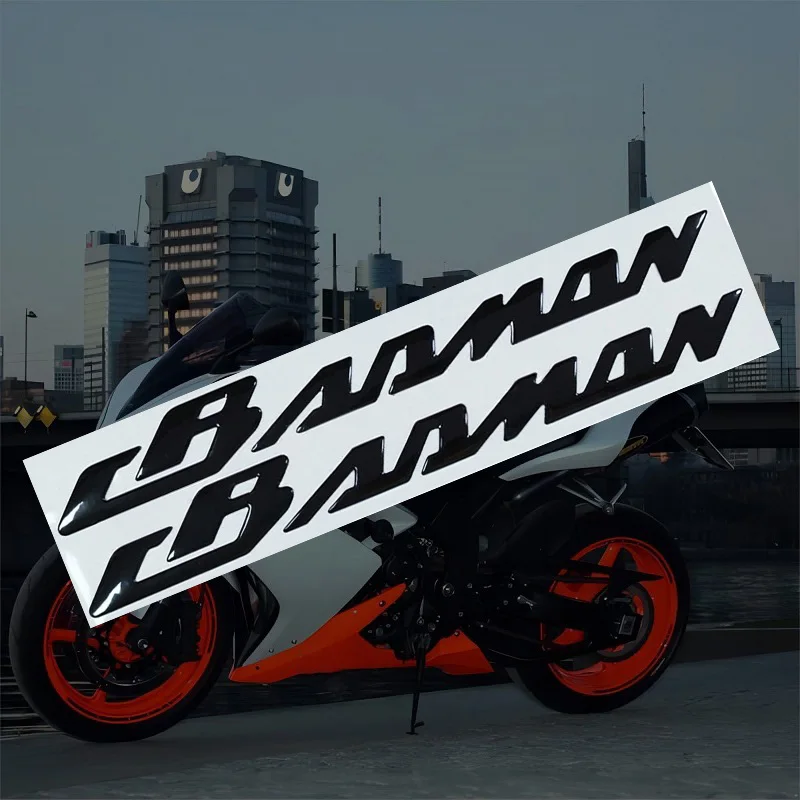 Motorcycle Tank For CB650R CB750 CB1000R CB400F Custom Decals Side Emblem MOTO Modification Accessories Silver Black Soft Rubber