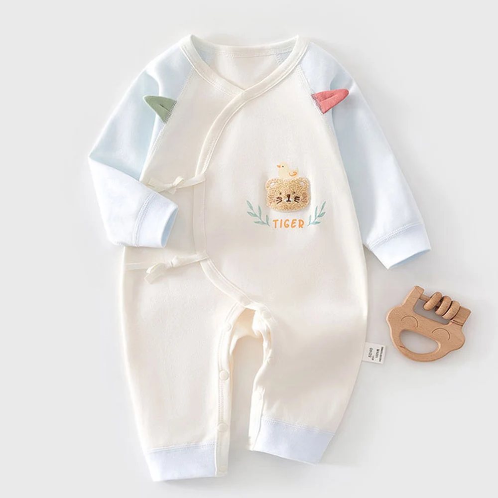 Baby Girl Boutique Clothes Cotton Spring Autumn Newborn Romper Hospital 0 6 Months Baby Boy Jumpsuit Long Sleeve