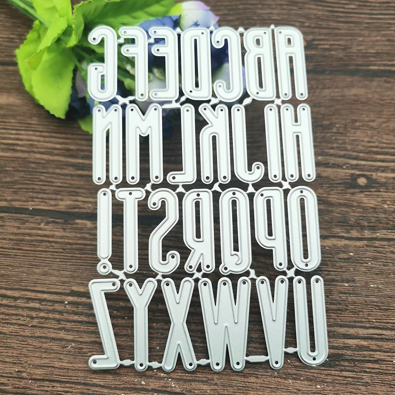 AOKEDIY Big letter Metal wykrojniki szablony dla DIY Scrapbooking dekoracyjne wytłaczanie rzemieślnicze szablon