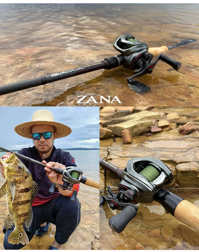 PURELURE ZANA 6KG Aluminiumlegierung-Rahmen Baitcasting-Rolle mit nur 3,5g Gewicht, 5,8g Spule, 7,6 Übersetzung, 4KG Bremskraft für Süß- und Salzwasser – Detail 25