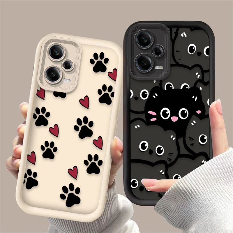 Black Cute Cat Foot…