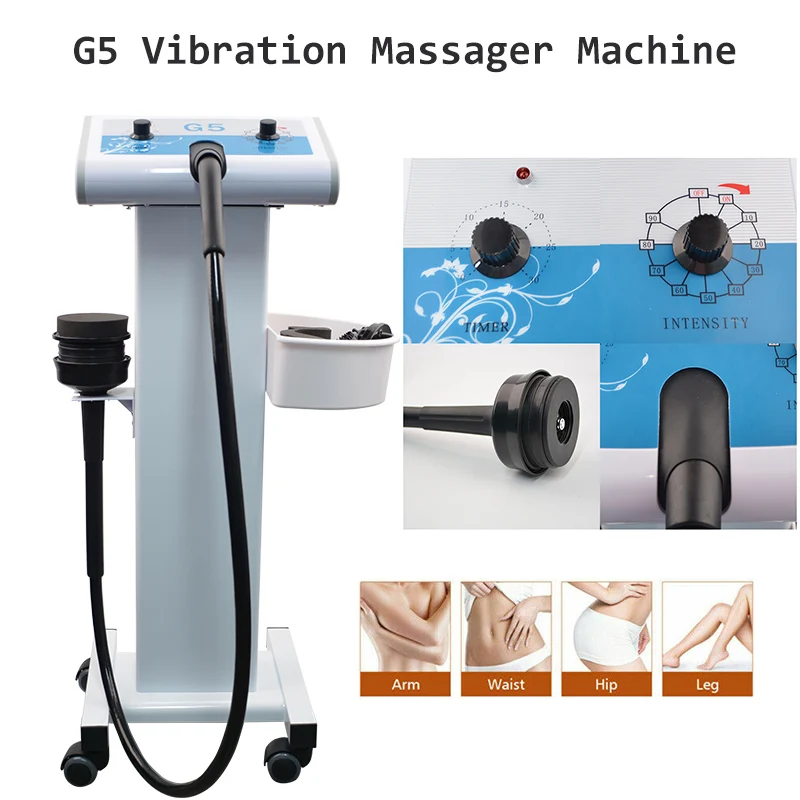 G5 Vibrating Massager Body Slimming Machine with Trolley Stand Fat Burner Shaping Weight Loss Device High Frenquency Vibrator