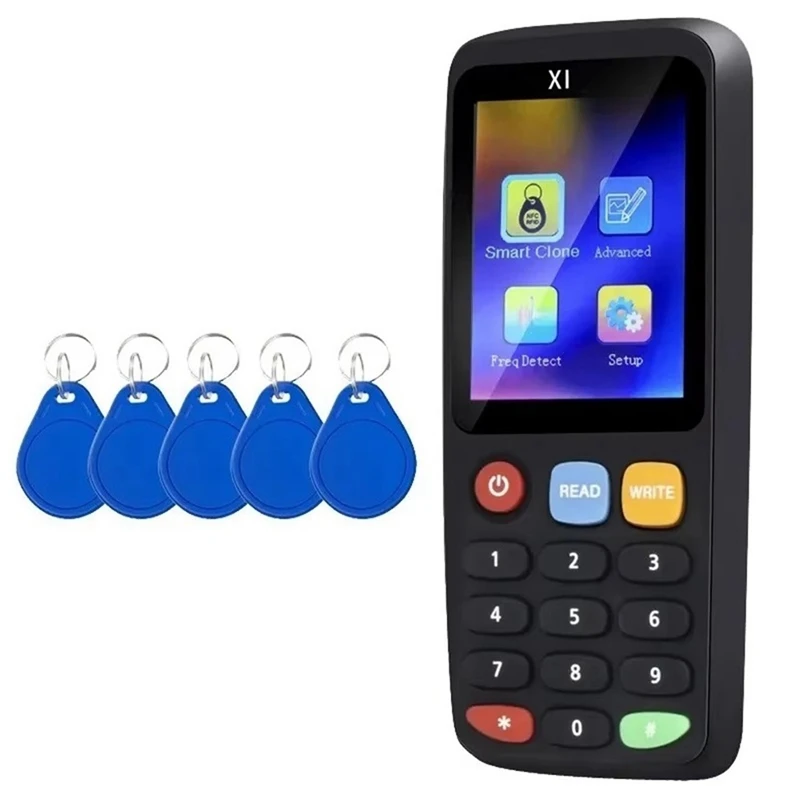 X7 RFID Smart Chip NFC Decoder Duplicator Reader Writer+5XCUID Keychain Tag Copier 125Khz 13.56Mhz Badge Clone Card