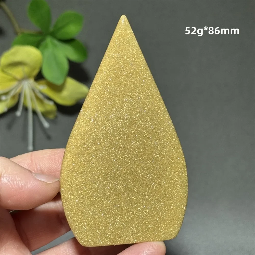 Natural Golden Rock Sand Flash Free-Form Torch Home Feng Shui Ornaments Lucky Gift Energy Reiki Healing Meditation Gem