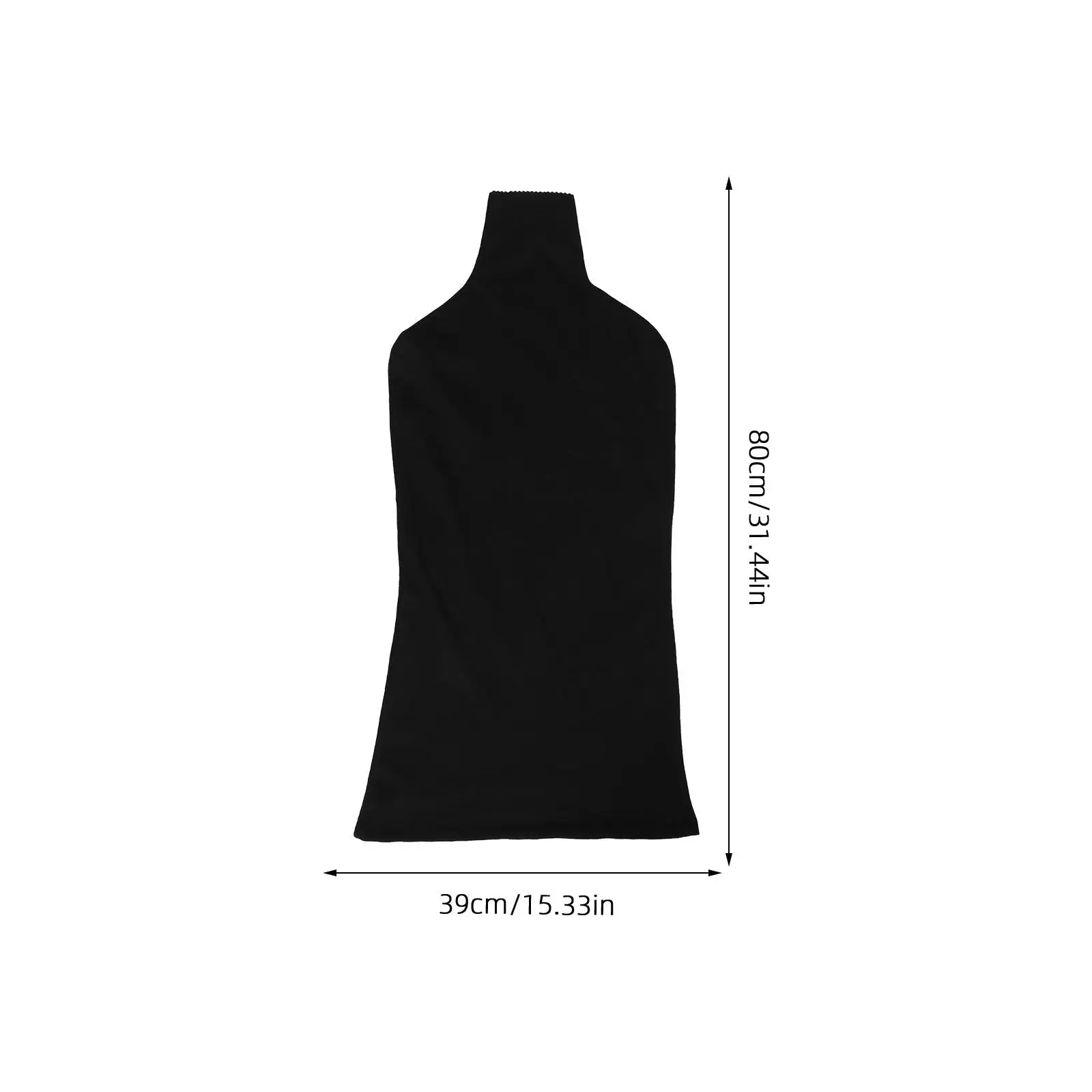 Male Torso Mannequin Cover Soft Washable White Fabric Dust Protector for Boutique Display 1 Piece