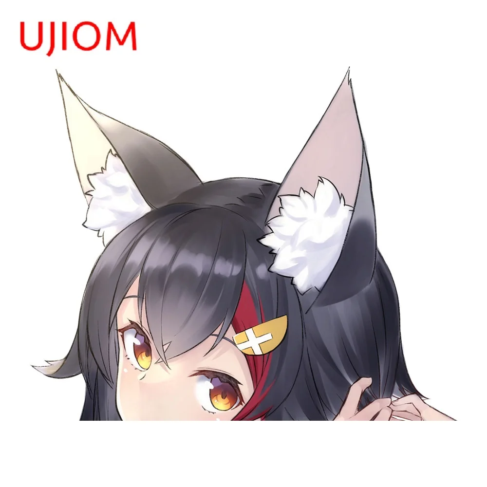 UJIOM for Hololive Ookami Mio Cute Wall Sticker Waterproof Vinyl Anime Decal Living Room Bathroom Bedroom Computer Decor