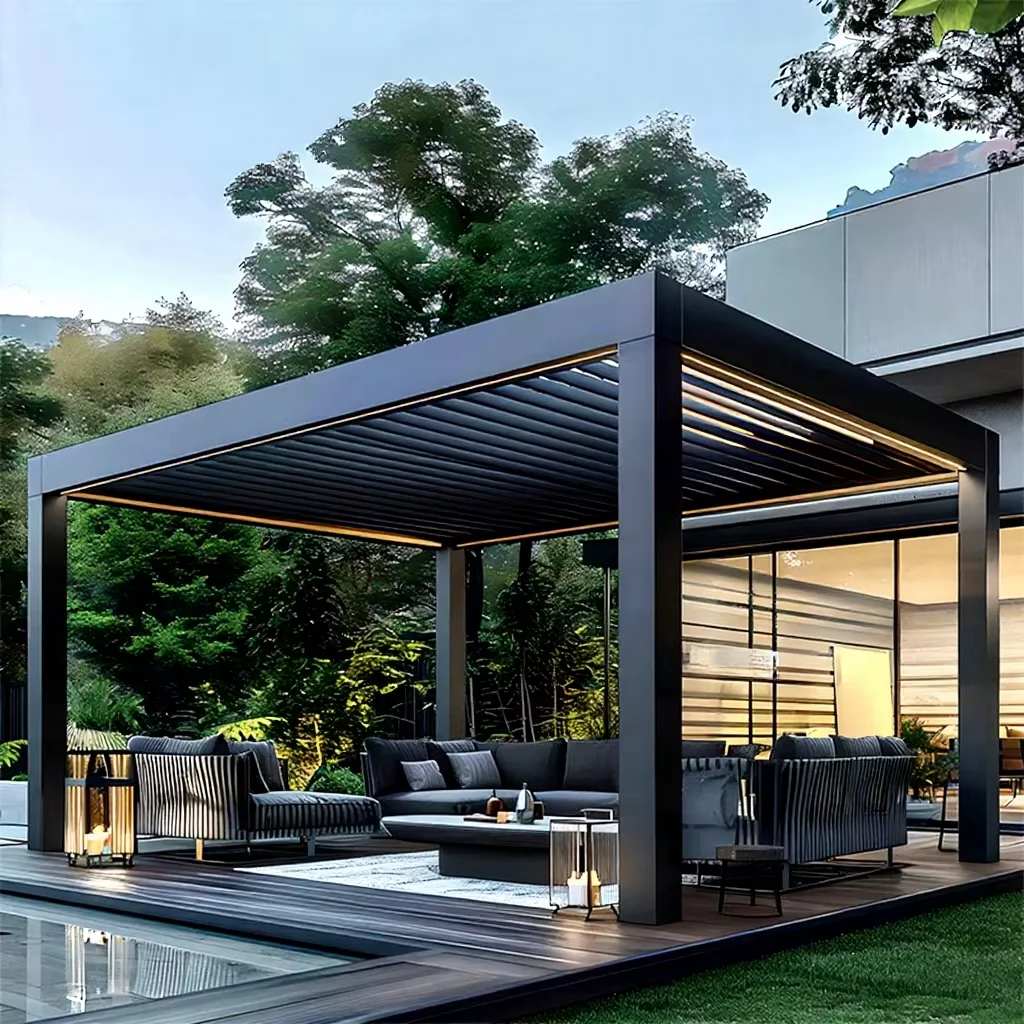 Pergola Aluminium Kustom Terdi - Outdoor Furniture Aluminum ulasan dan harga