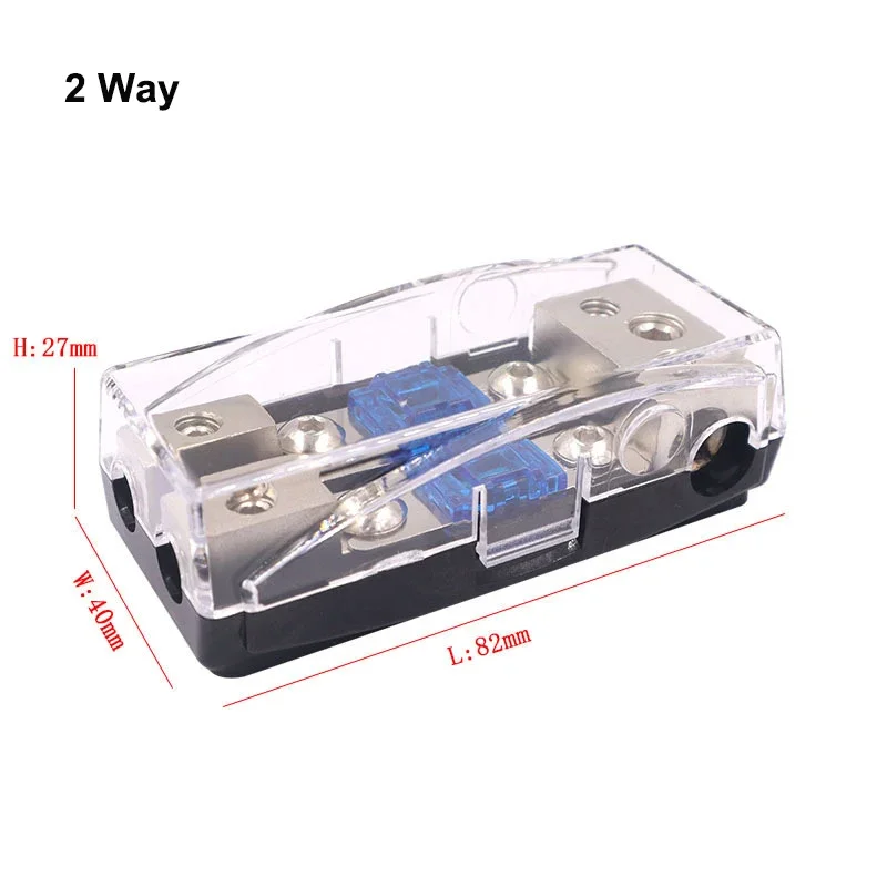 Zinc Alloy Nickel Plating Mini Fuse Holder Stereo Audio AFS Fuse Holder Power Distribution Block Fuse Box Car Audio Modification