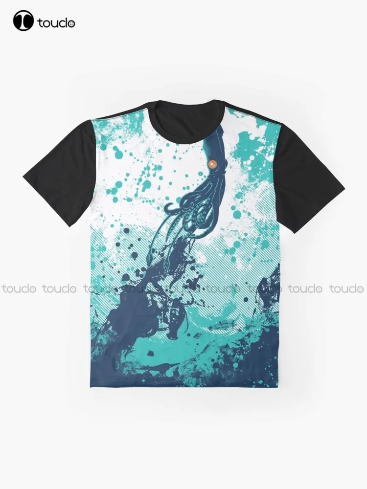 Squid Splash Graphic T-Shirt Digital Printing Tee Shirts Streetwear Xxs-5Xl New Popular Unisex Christmas Gift