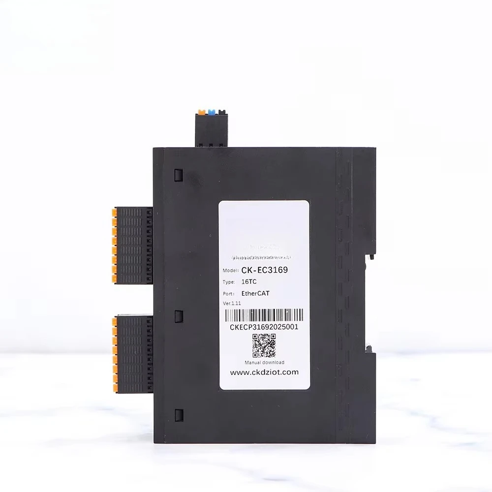 CK-EC3169 16TC Input EtherCAT IO Module Configurable Thermocouple (K/T/J Type) Temperature  Remote I/O Module